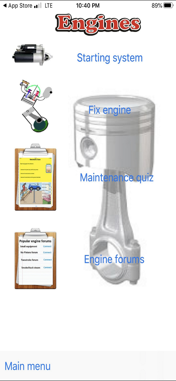 Auto Mechanic Bob - Engines