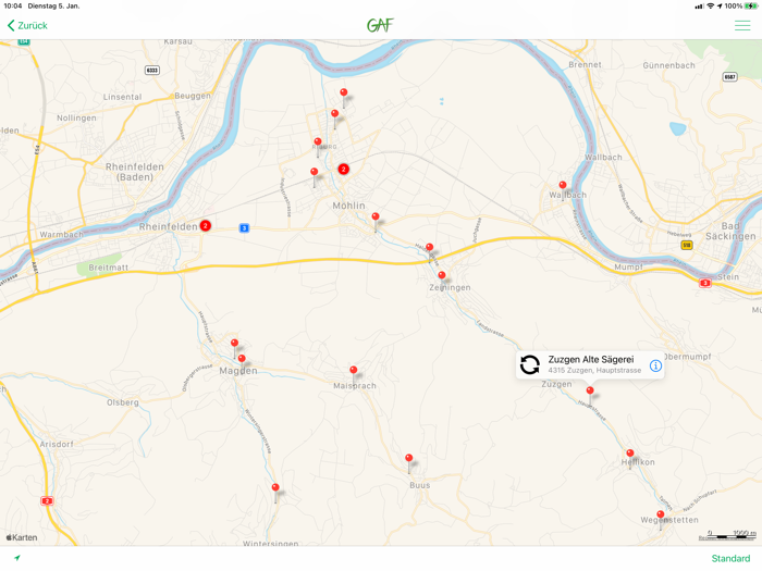 GAF Recyclingkalender