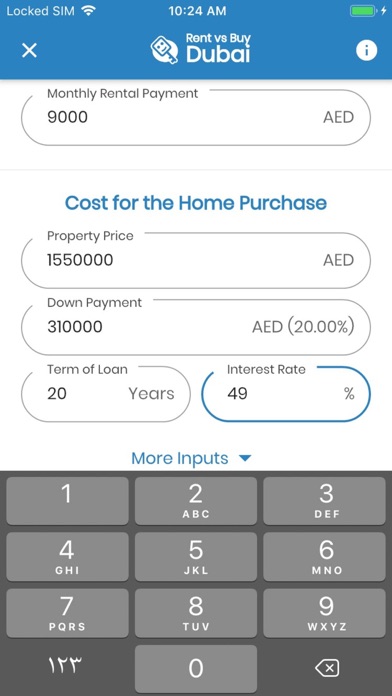 Rent vs Buy in Dubai Screenshot