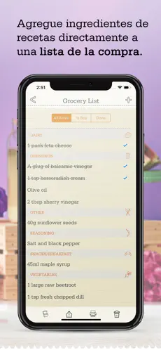 Captura 4 OrganizEat recipe meal planner iphone