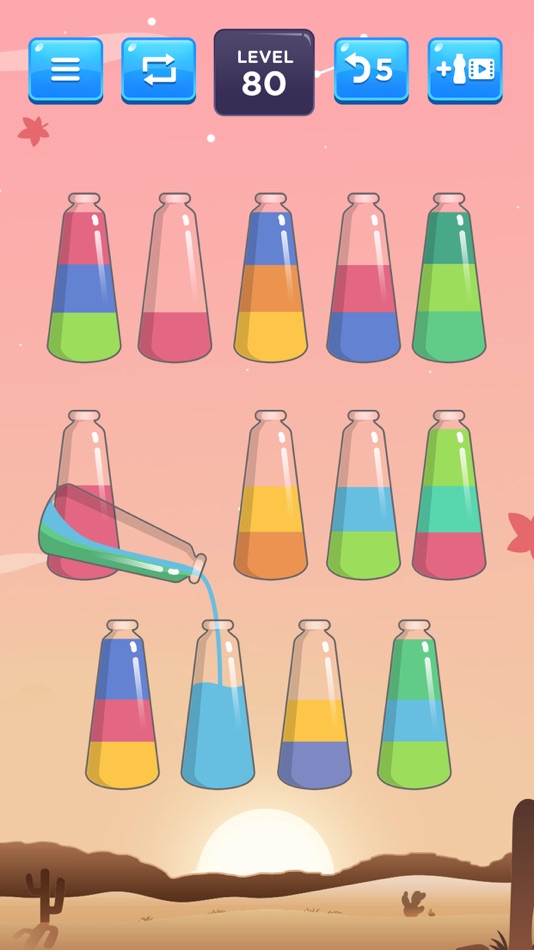 #6. Liquid Sort Puzzle (iOS) By: ICEBEAR., JSC