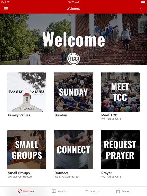 Christ Fellowship Cherrydale iPad screenshot 1 - Lifestyle app