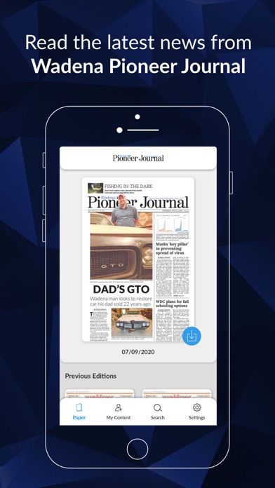 Wadena Pioneer Journal E-paper Screenshot