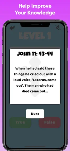 Game screenshot Bible Quiz - True Or False? apk
