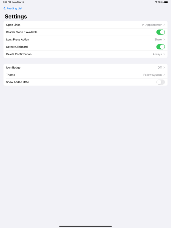 Screenshot #6 pour Reading List - Read Later