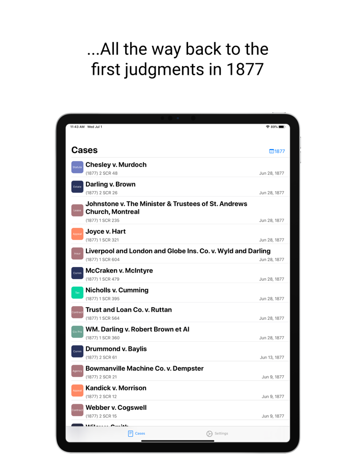 Supreme Court of Canada Cases