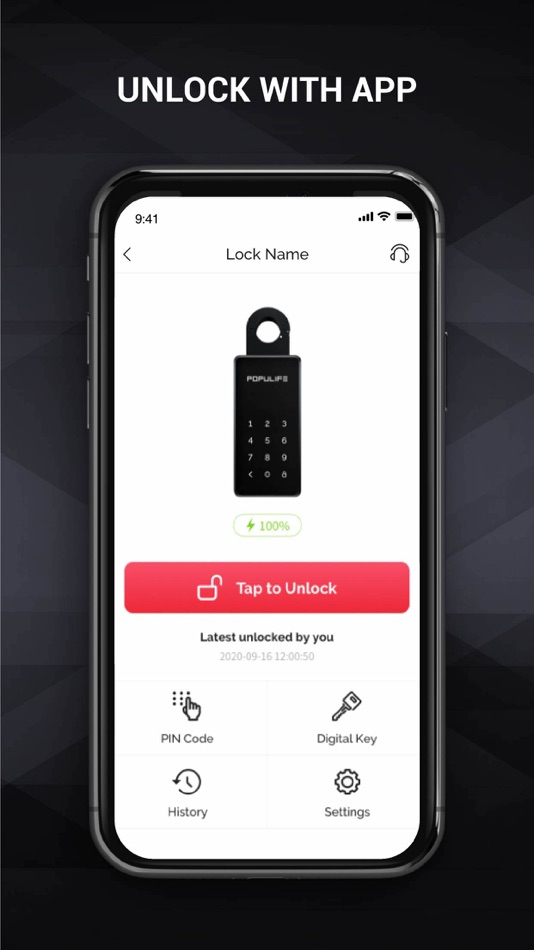 #1. Populife: Smart Lock & Lockbox (iOS) 由: Yue Wang