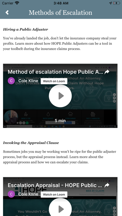 Hope Public Adjusters Screenshot