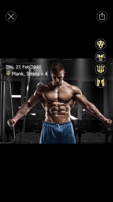 fitness log - gym photo marker Screenshot