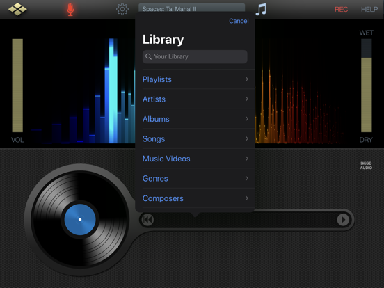 AudioReverb iPad app afbeelding 2