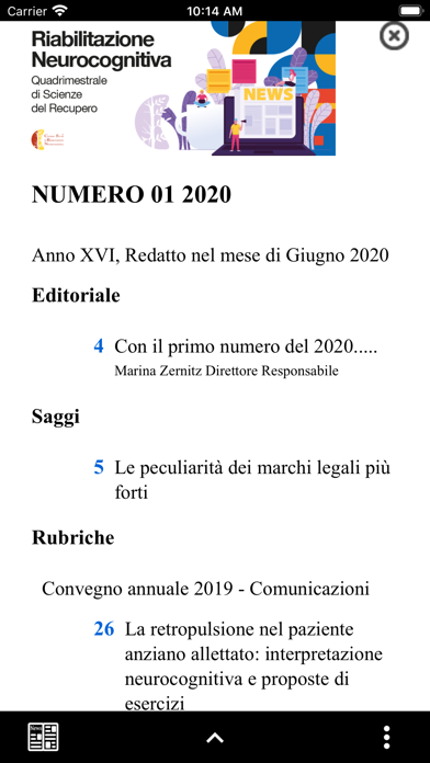 Riabilitazione Neurocognitiva Screenshot