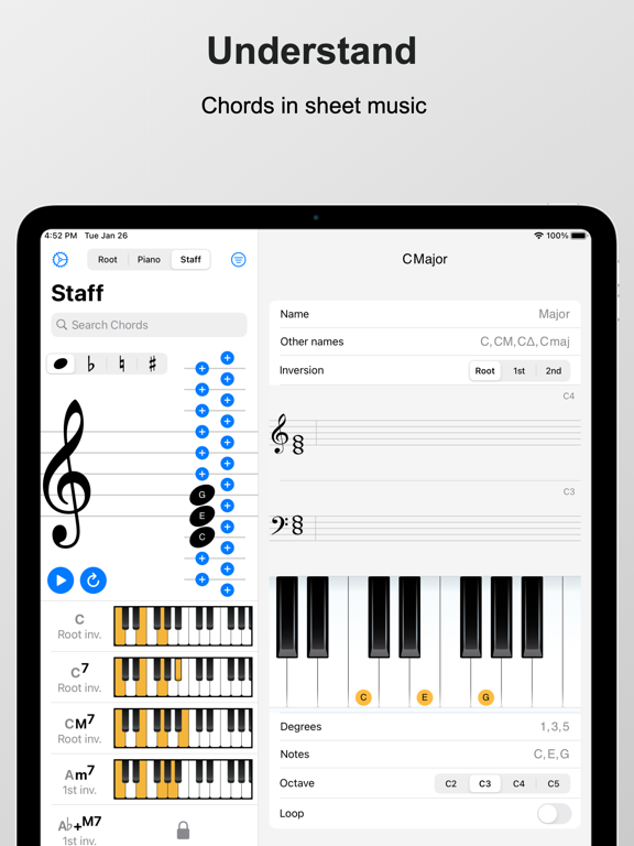 Screenshot #6 pour Piano Chords and Scales Pro