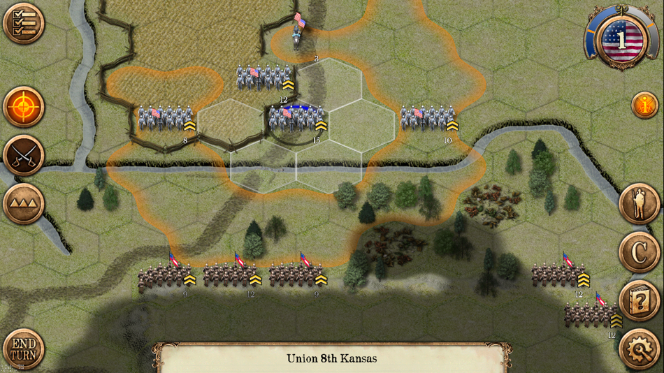 #4. Chickamauga Battles (iOS) 由: Hunted Cow Studios Ltd.