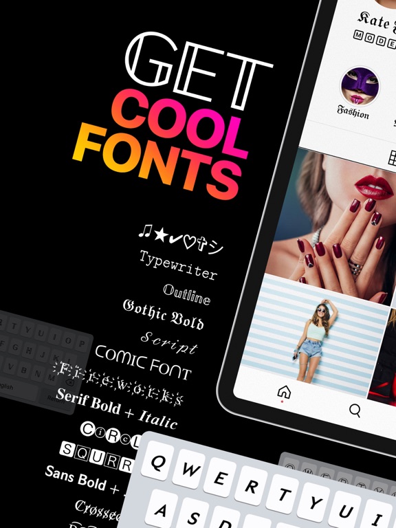 Fonts Fancy - Cool Keyboard