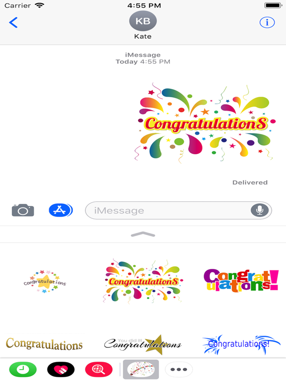 Screenshot #6 pour Congratulations Stickers 2018