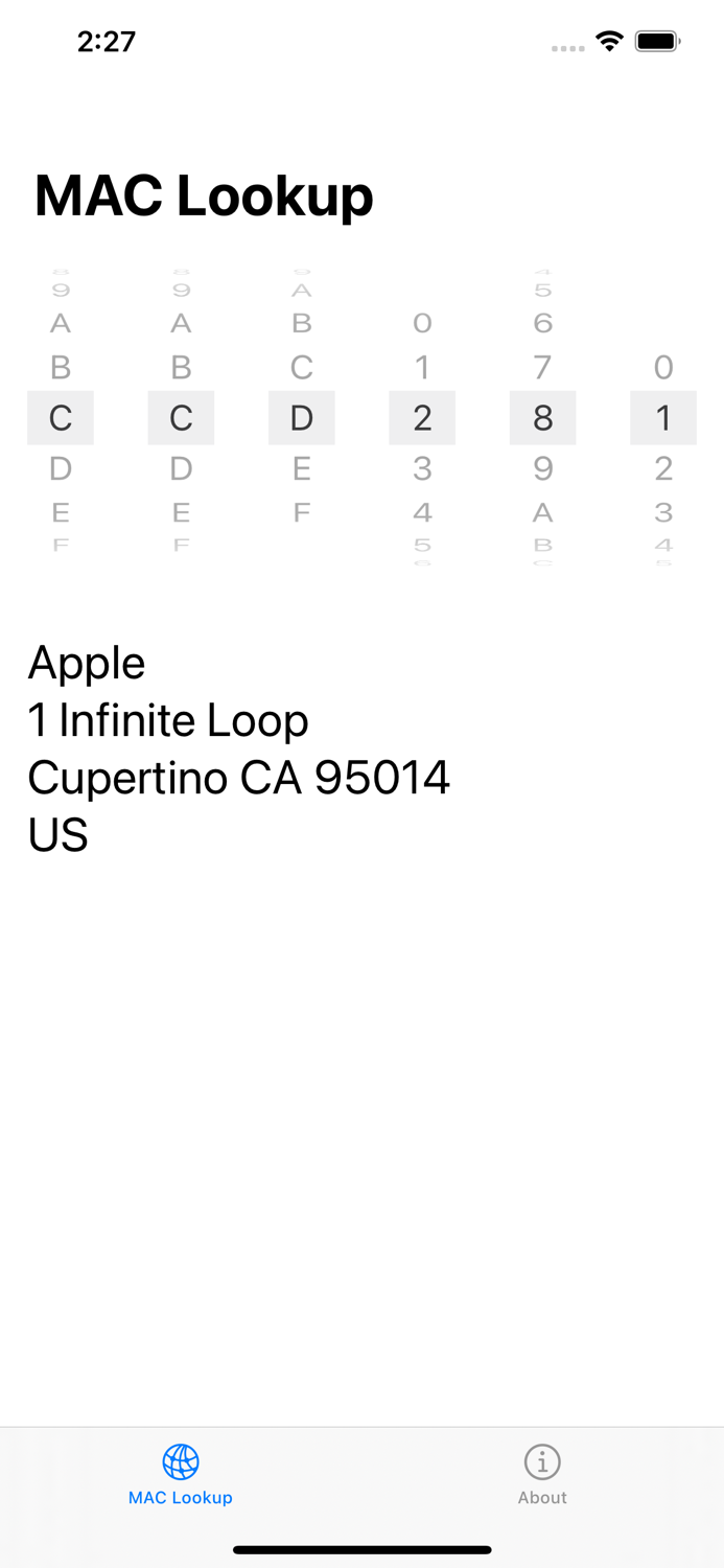 MacLookup - MAC Address Search