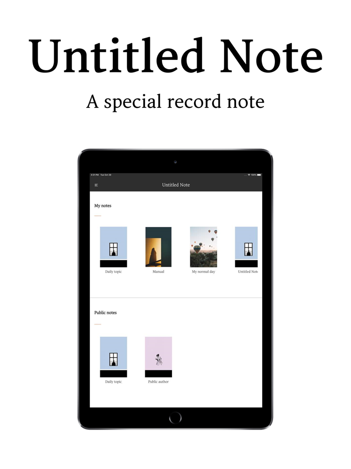 Untitled Note - memo writing