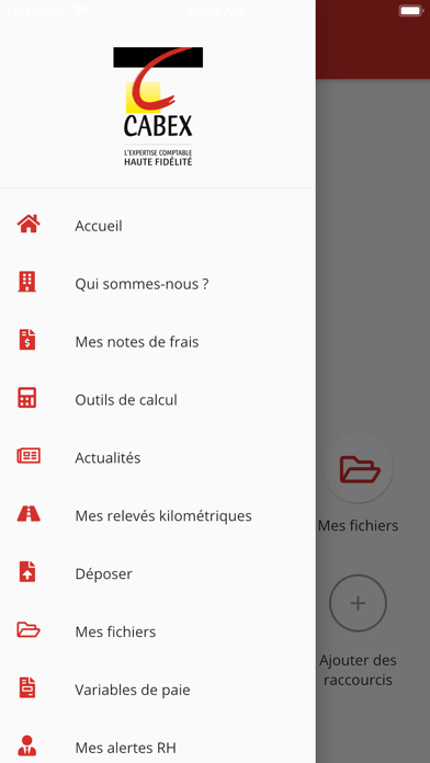 CABEX EFICIO Screenshot