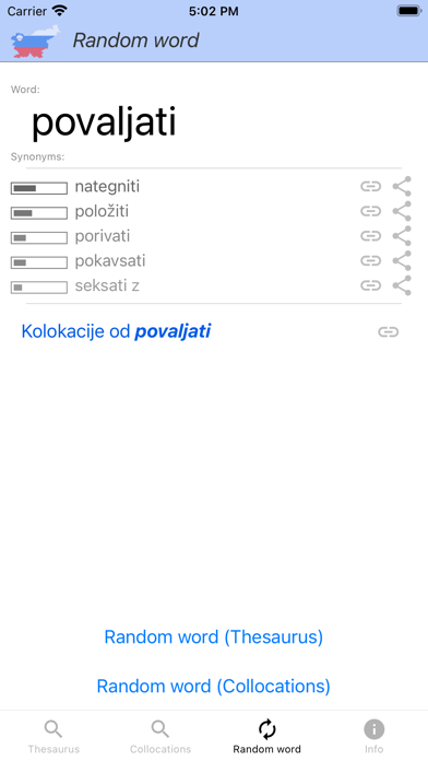Slovene Thesaurus Screenshot