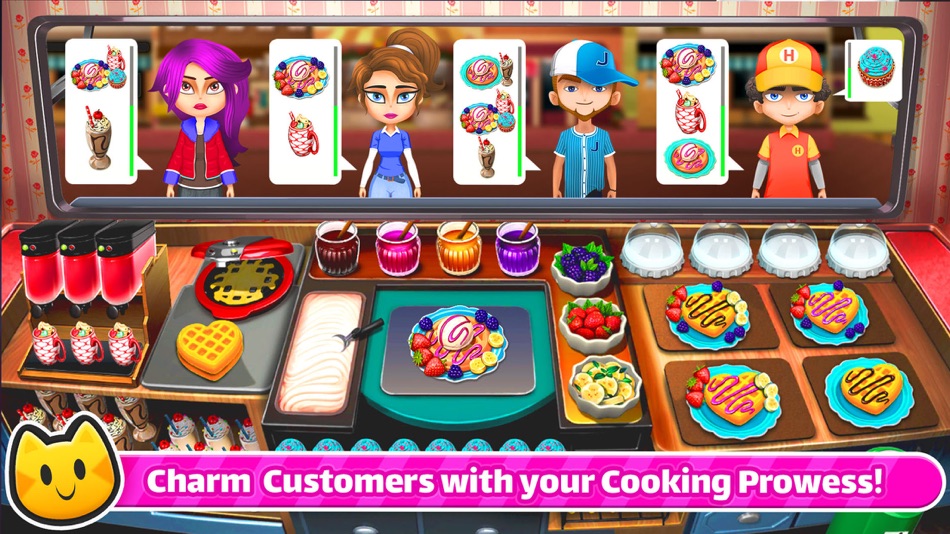 #2. Cooking Game: Chef Cat Ava (iOS) By: Nukebox Studios Pvt Ltd