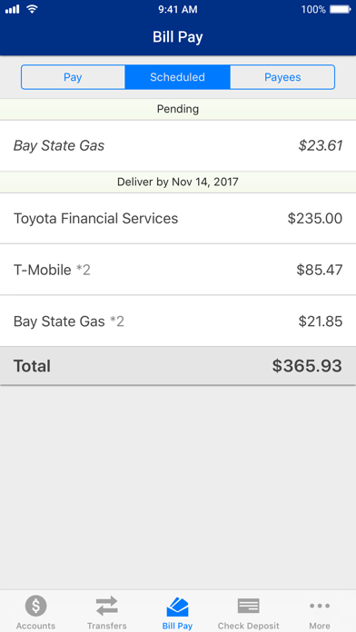 Allegiance Credit Union Screenshot