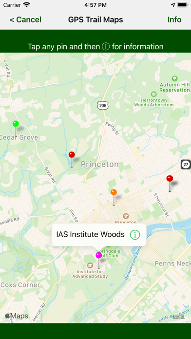 GPS Trail Map Screenshot