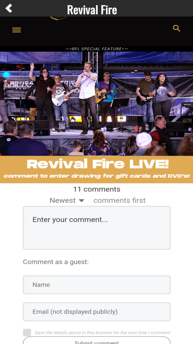 Revival Fire. Screenshot