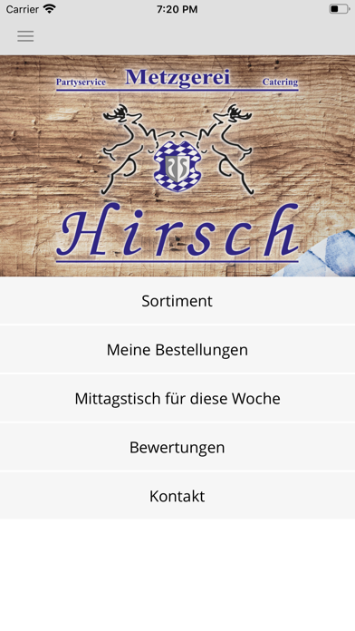Metzgerei Hirsch Screenshot