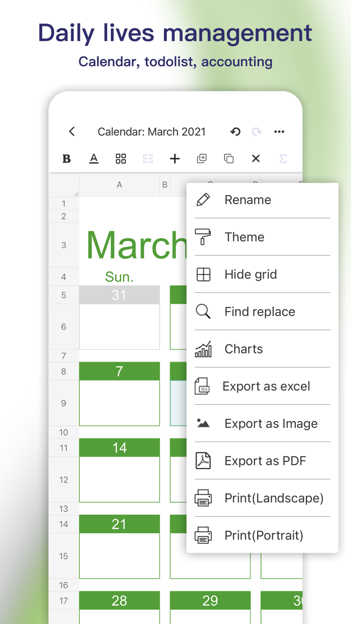 Simple Spreadsheetview and edit