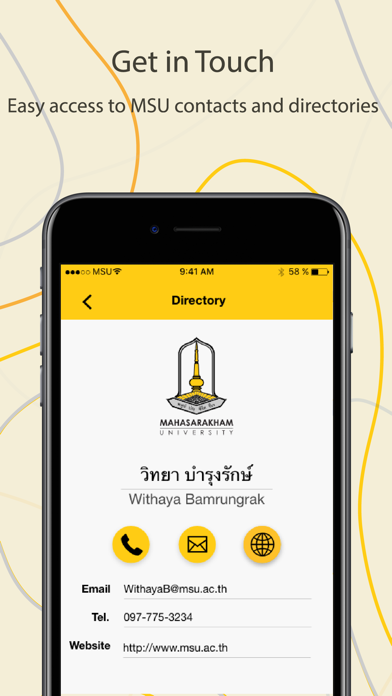 MSU App Screenshot