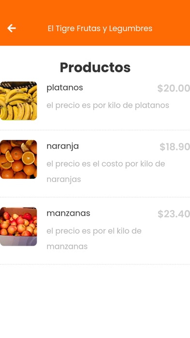 El Tigre Frutas y Legumbres Screenshot