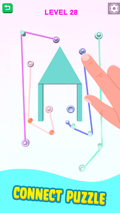 Screenshot #3 pour Color Rope Puzzle: Roll Around