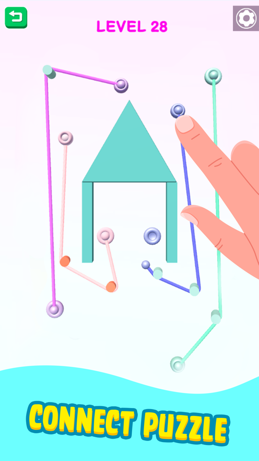 #3. Color Rope Puzzle: Roll Around (iOS) 由: Phan Thi Tra
