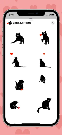 Game screenshot Cat Stickers: Cats Love Hearts apk