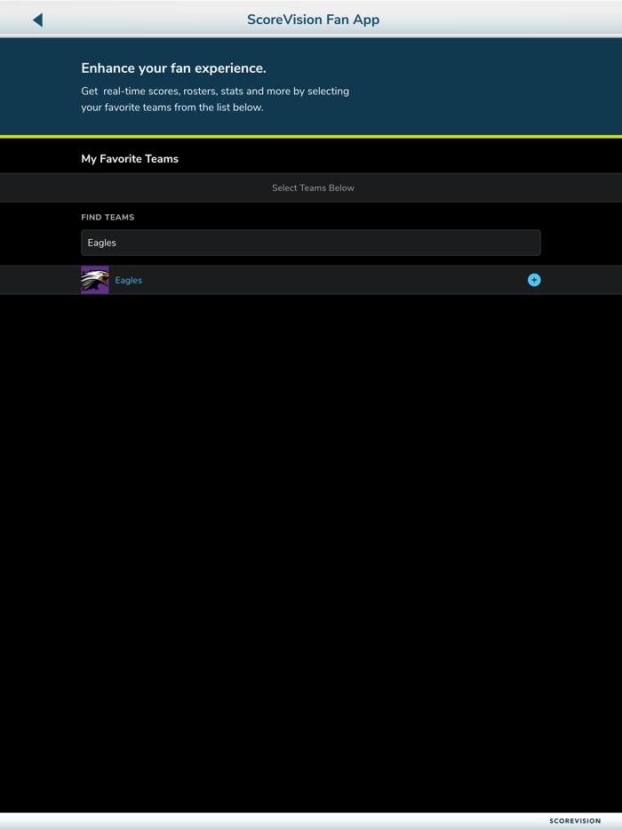 ScoreVision Fan App
