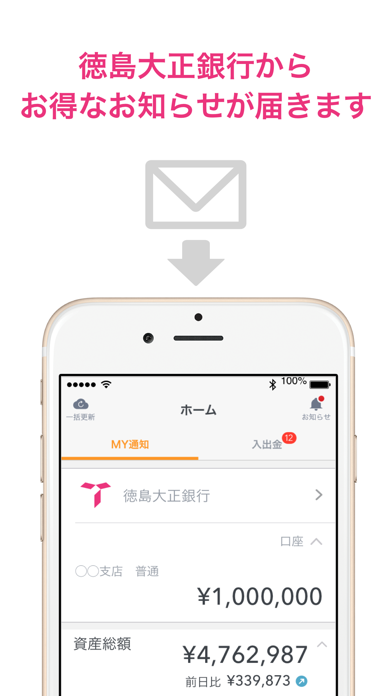 マネーフォワード for 徳島大正銀行 screenshot1