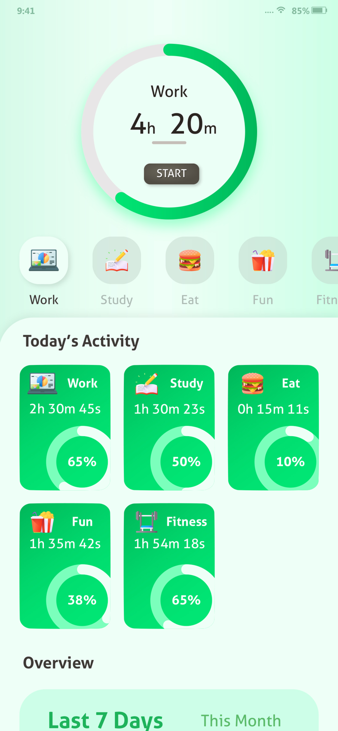 vTracker Daily Time Tracker