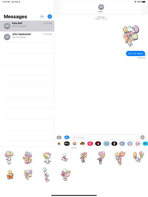Screenshot #4 pour Balloon Bunnies Stickers