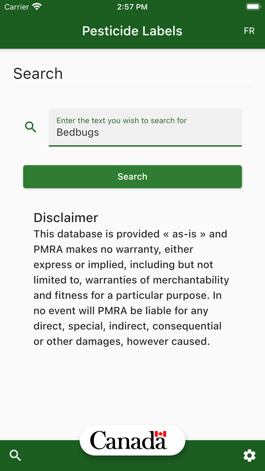 #1. Pesticide Labels (iOS) By: Health Canada / Santé Canada
