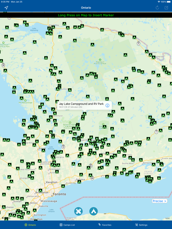 Screenshot #4 pour Ontario – Camping & RV spots