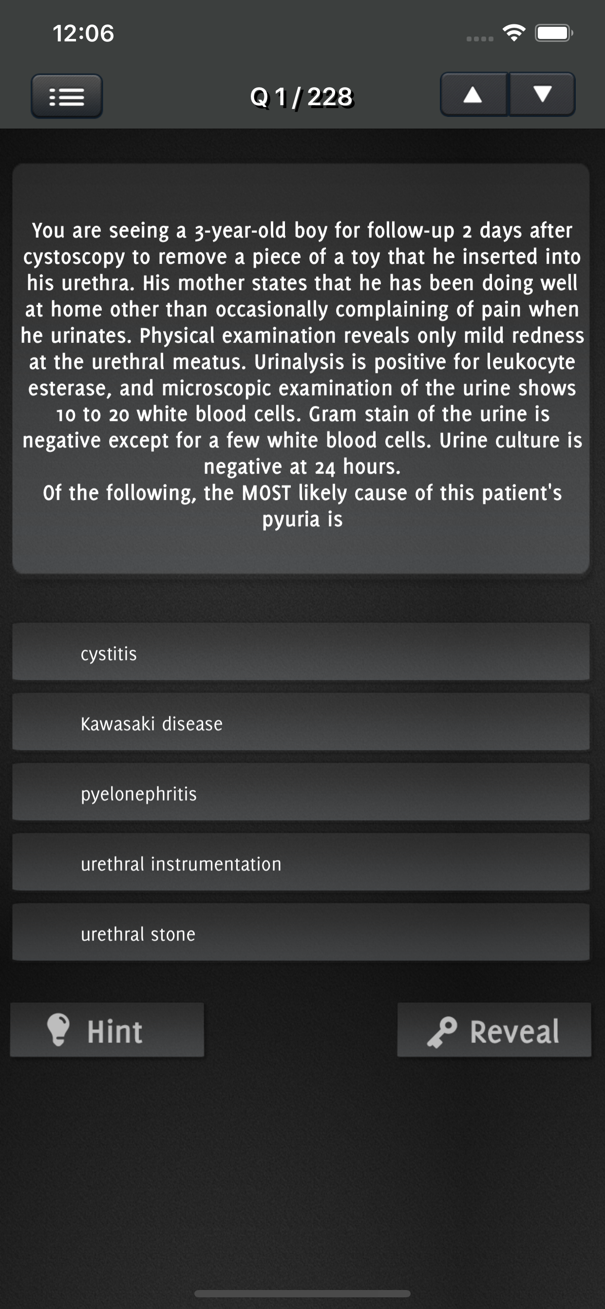 Pediatrics Exam Practice
