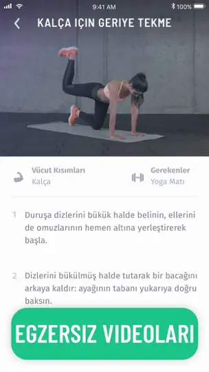 30 Günlük Evde Fitness Program iPhone Ekran Görüntüsü 4