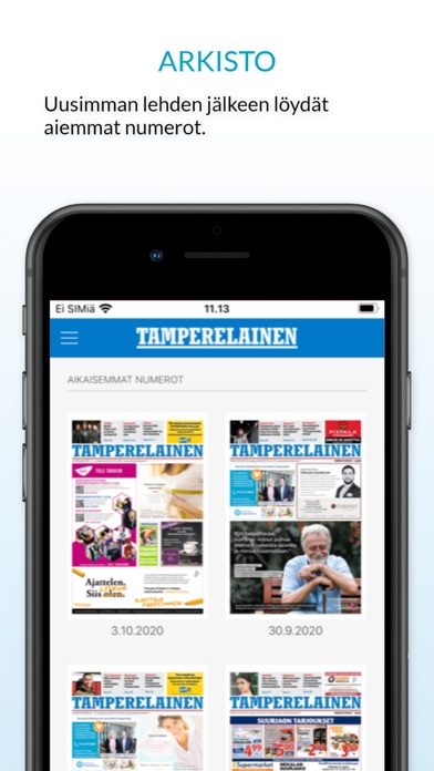 Tamperelainen, päivän lehti Screenshot