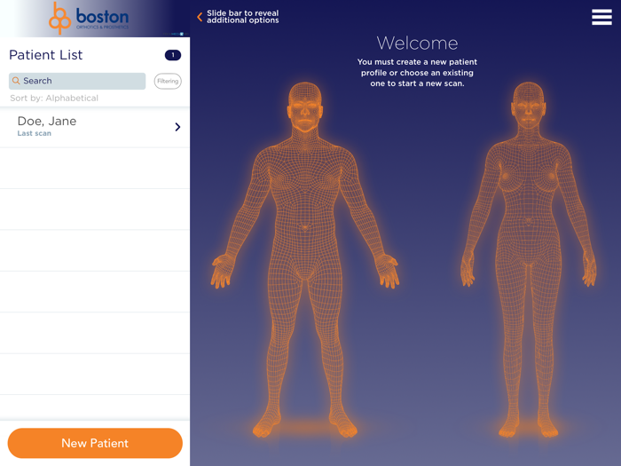 Boston OandP Custom Scanning App