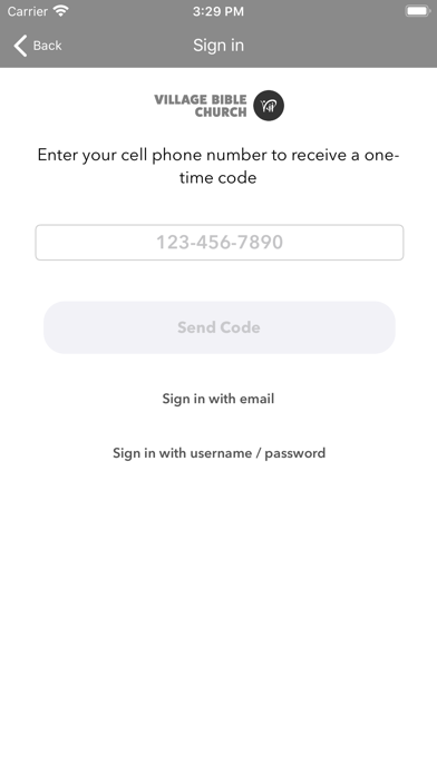 Village Bible Church Screenshot