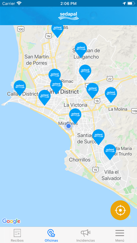 #7. App Sedapal (iOS) 由: Servicio de agua potable y alcantarillado de Lima