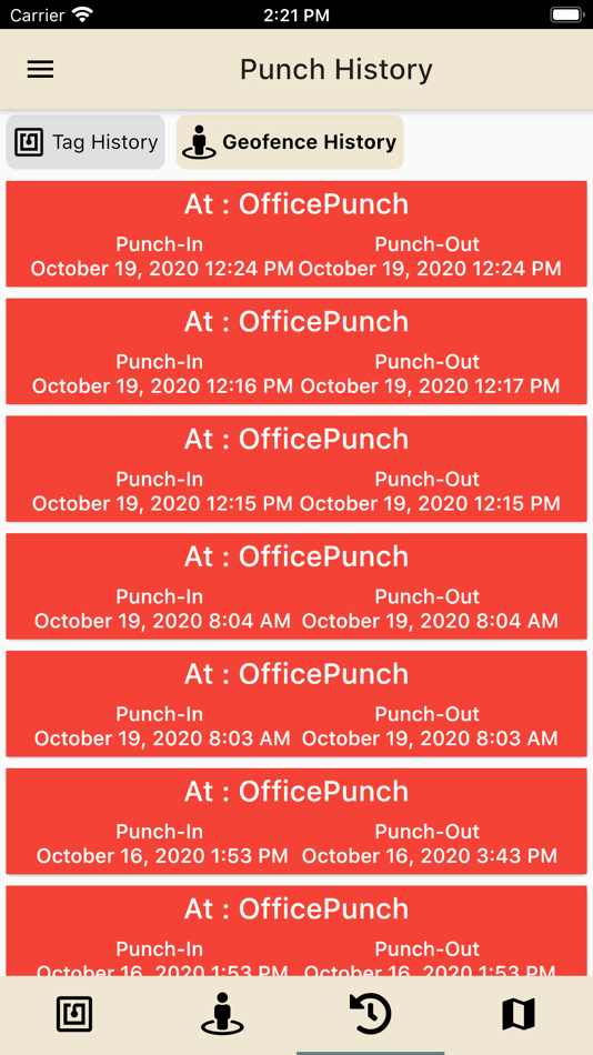 #5. AAT Punchcard App (iOS) di: Martin Hupa