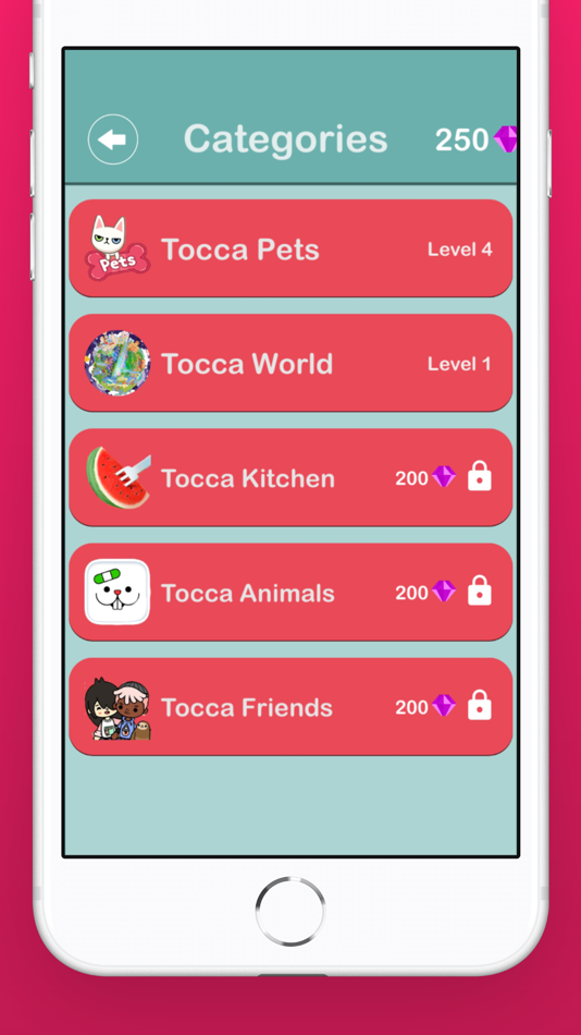 #3. Tocca Word Quiz (iOS) By: Ismail FEKHARI MELLAK
