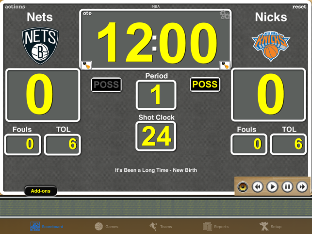 ‎Ballers Basketball Scoreboard Screenshot