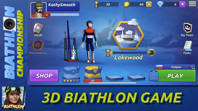 Screenshot #1 pour Biathlon Championship Game